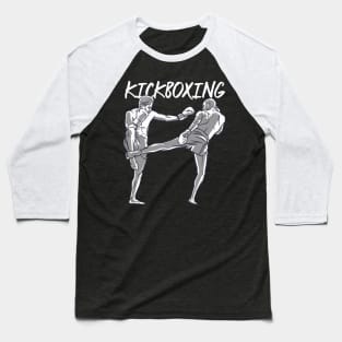 Kickboxing martial arts combat sports two fighters Baseball T-Shirt